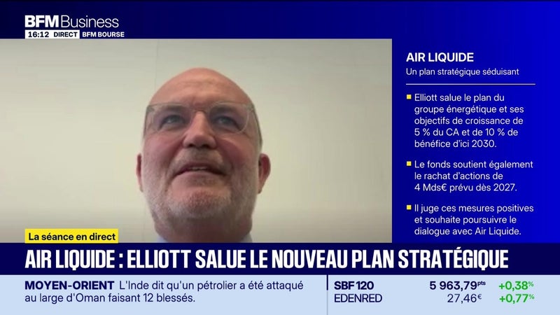 Air Liquide recule malgré le satisfecit du fonds Elliott - 06/10