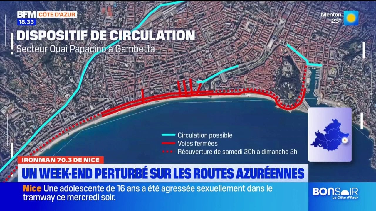 Ironman 70.3 de Nice : un week-end perturbé sur les routes azuréennes