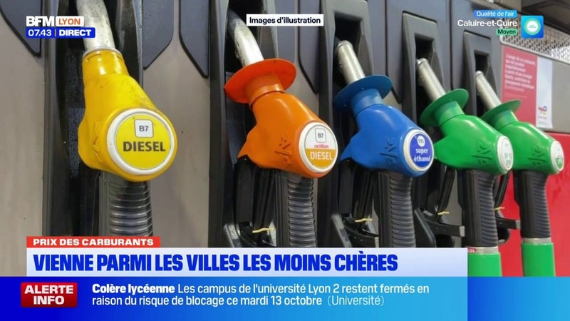 Prix des carburants : près de Lyon, Vienne se démarque