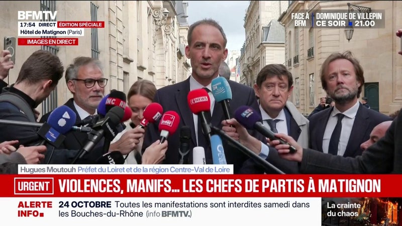 Partis politiques reçus à Matignon: "Nous n'avons pas obtenu de réponse claire", affirme Raphaël Glucksmann, candidat PS-Place Publique à l'élection présidentielle