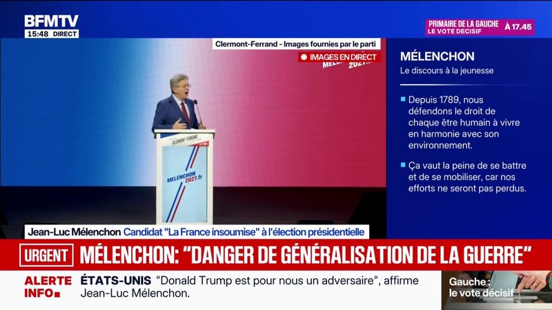 Situation de l'école: "Ce bazar a été organisé du sommet de l'État par des gens qui voulaient transformer le savoir en une marchandise", affirme Jean-Luc Mélenchon, candidat LFI à la présidentielle