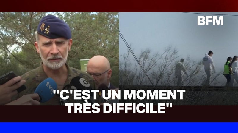 Collision de trains en Espagne: le roi Felipe VI exprime "sa profonde tristesse"