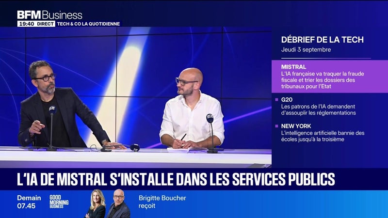 L'IA de Mistral s'installe dans les services publics - 03/09