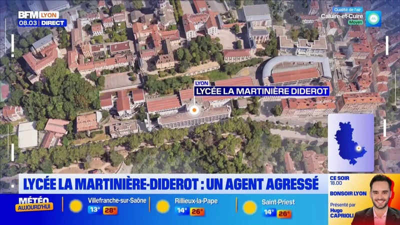 Lycée la Martinière-Diderot : un agent agressé