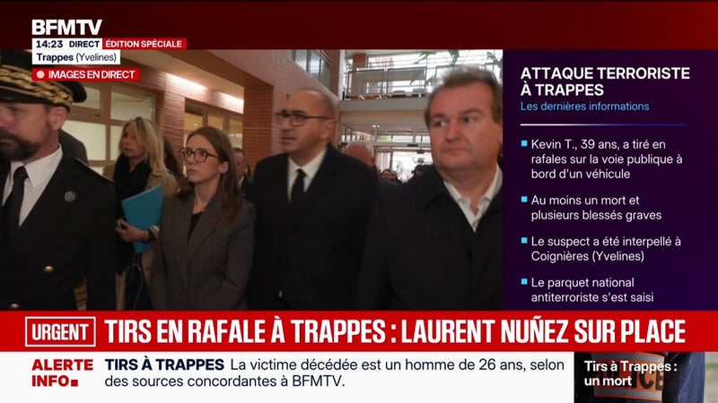 Tirs mortels à Trappes: Laurent Nuñez arrive sur place