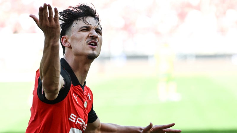 Esteban Lepaul buteur pour le Stade Rennais, 26 avril 2026