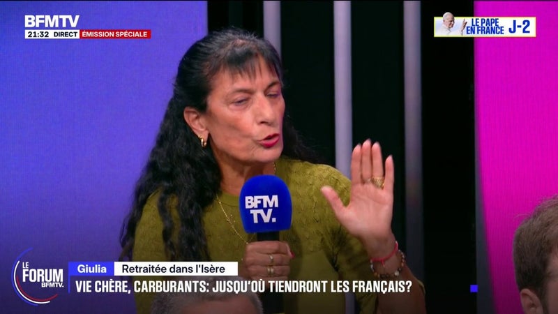 FORUM BFMTV - "Macron doit ouvrir les yeux et entendre ce que l'on dit", demande Giulia, retraitée dans l'Isère