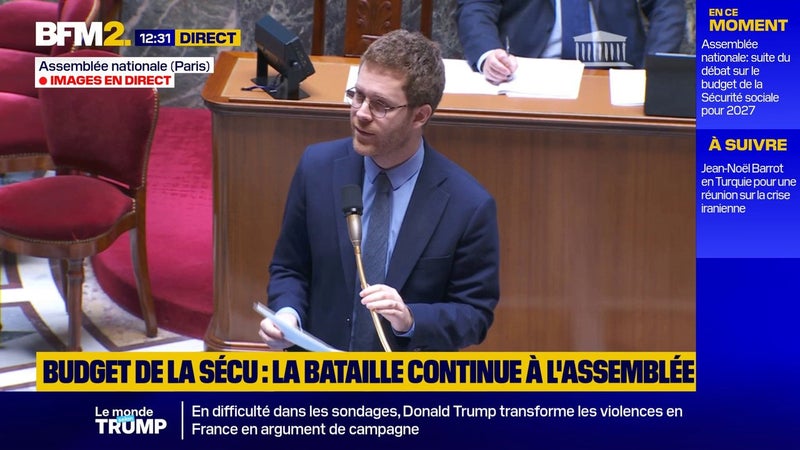 "Un déficit de 24 milliards d'euros": David Amiel s'alarme du bilan des premiers jours de débat sur le budget de la Sécurité sociale