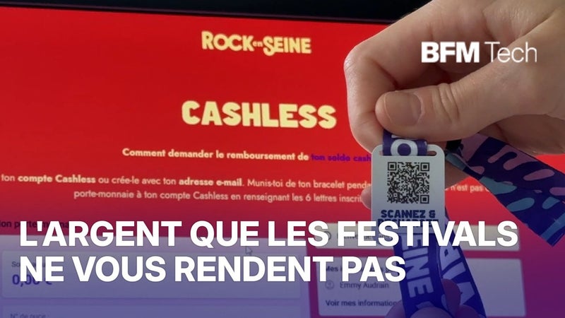 Cashless : l'argent que les festivals ne vous rendent pas