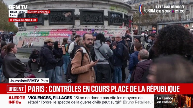 Paris: plusieurs contrôles en cours place de la République