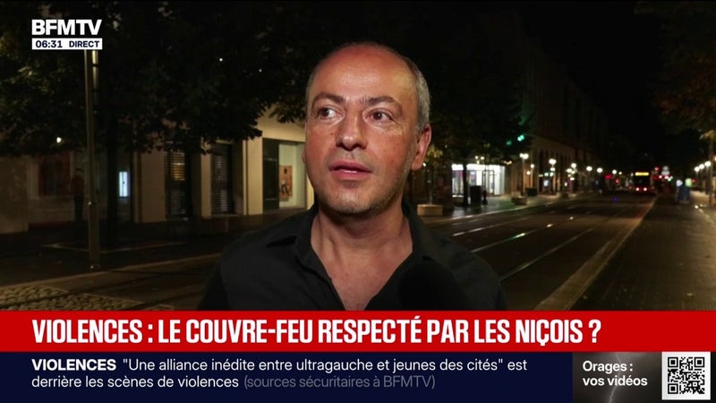 Violences et pillages: un couvre-feu respecté et une nuit calme à Nice