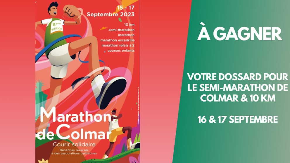 A gagner : Votre dossard pour le Semi-Marathon de Colmar