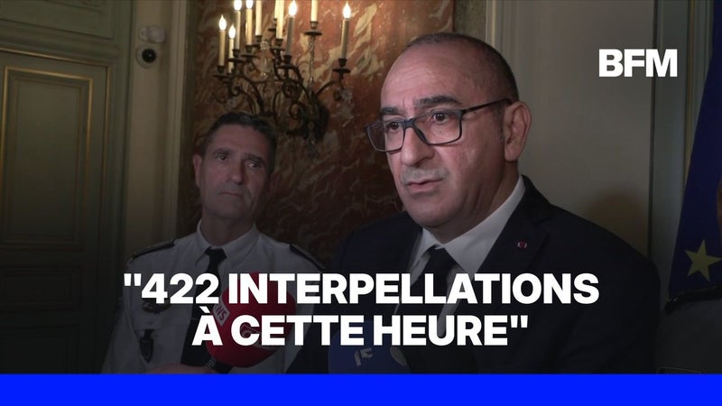 Manifestations du 31 octobre: 422 personnes interpellées, annonce le ministre de l'Intérieur