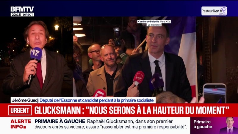 Victoire de Raphaël Glucksmann à la primaire sociale-démocrate: "Je suis content d'avoir fait cette primaire", déclare Jérôme Guedj, candidat perdant