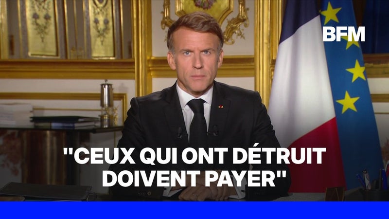 Emmanuel Macron s'est adressé aux Français lors d'une allocution suite aux violences du 17 octobre