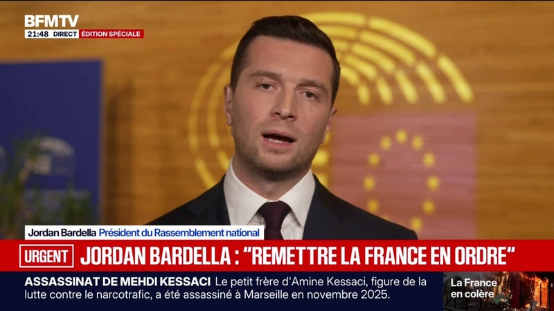 Violences du 17 octobre: "Le pouvoir a abdiqué", estime Jordan Bardella, président du Rassemblement national