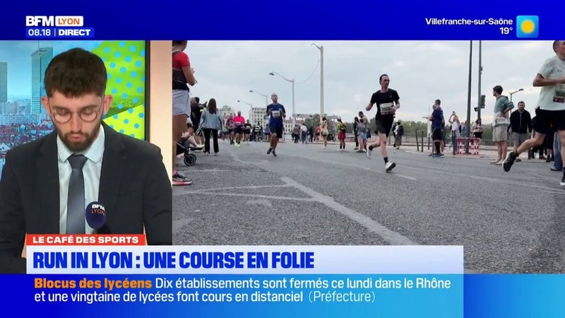 Le Café des Sports: ce dimanche a eu lieu le Run in Lyon, 36 000 coureurs étaient présents