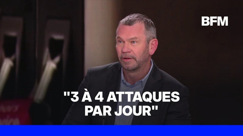 Cyberattaque de supermarchés: Thierry Cotillard, président du groupement Les Mousquetaires, évoque "3 à 4 cyberattaques par jour"