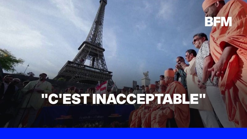 Femmes écartées lors de la visite d'une organisation religieuse hindoue: polémique à la Tour eiffel