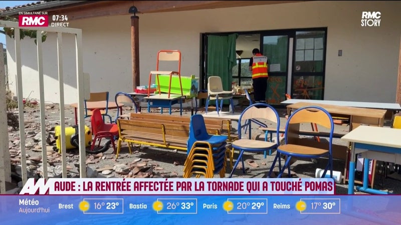 Aude : La rentrée affectée par la tornade qui a touché Pomas