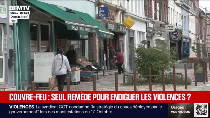 Violences et pillages: la mise en place d'un couvre-feu provisoire bien accueillie à Denain