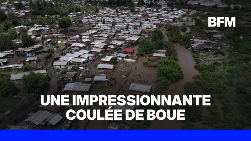 Chili: une impressionnante coulée de boue à Santiago fait au moins six blessés