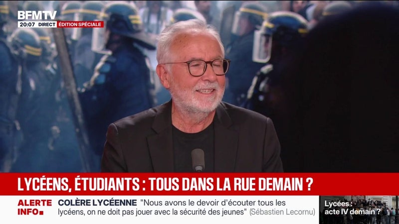 "Qu'est-ce que ça fait du bien d'entendre des jeunes", s'exclame Serge Raffy, éditorialiste politique au Point, face aux représentants des lycéens