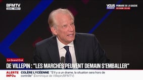 Dominique de Villepin: "Il y a un risque que dans les prochains mois, la souveraineté française soit mise en question par les marchés"