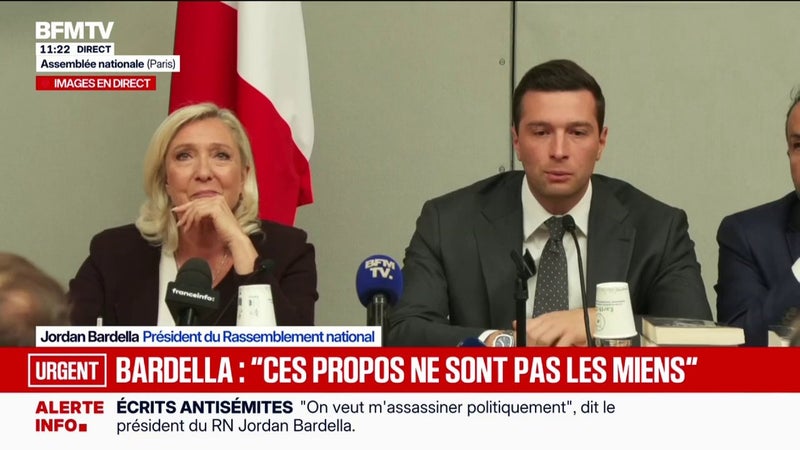 Jordan Bardella: "Soit Mediapart a mis en œuvre une opération de barbouzes, soit une une opération de barbouzes s'est montée à l'extérieur et Mediapart s'est fait enfumer"