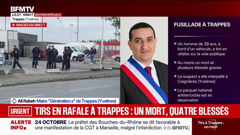 Tirs en rafales sur la voie publique dans les Yvelines: Ali Rabeh, maire “Génération.s” de Trappes, explique "être très inquiet"
