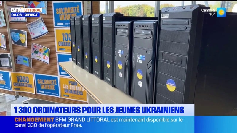 1300 ordinateurs collectés dans la région ont pris la direction de l'Ukraine