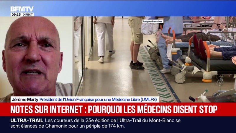 Notes sur Internet: "Le médecin se retrouve face à des avis auxquels il ne peut pas répondre; la médecin n'est pas un bien de consommation", assure Jérôme Marty, président de l'UMLF