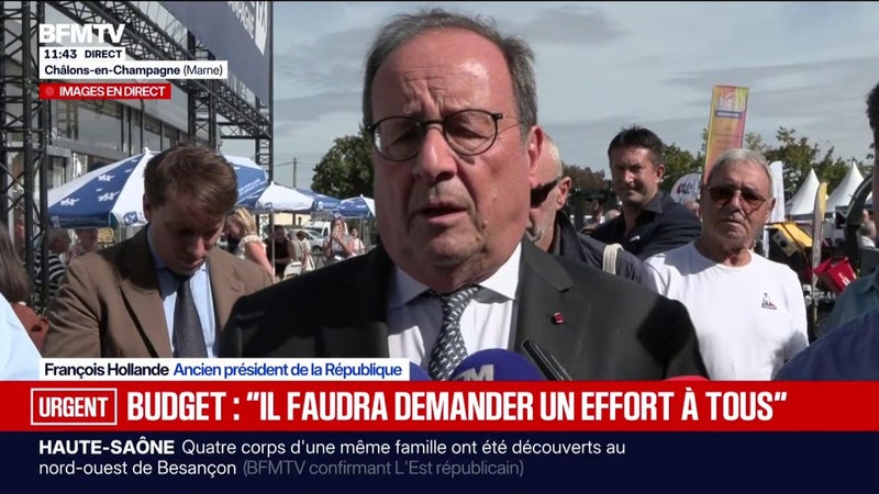 Pouvoir d'achat: "Je propose d'annuler la TVA sur les produits agricoles", annonce François Hollande, ancien président de la République