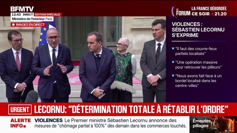 Violences et pillages: les matchs de football "ne sont pas remis en cause" assure Laurent Nuñez, évoquant notamment la rencontre opposant le PSG au FC Barcelone