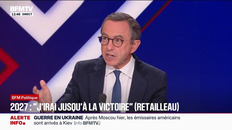Bruno Retailleau, candidat LR à l'élection présidentielle, estime qu'il faut "sélectionner" les étudiants étrangers "sur des filières dont on a besoin"