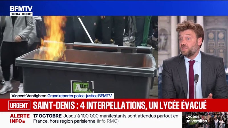 Mobilisation lycéenne: 4 personnes interpellées au lycée Paul-Éluard de Saint-Denis