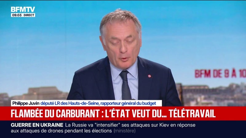 Prix du carburant: "Il faut arrêter les certificats d'économie d'énergie", juge Philippe Juvin, député LR et rapporteur général du budget