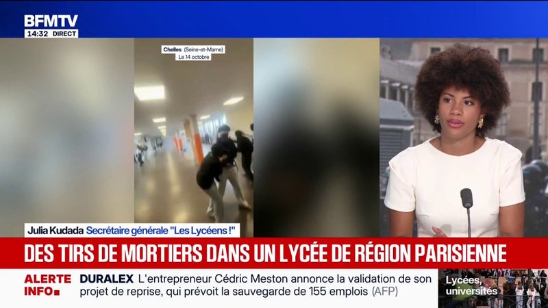 Colère des lycéens: "J'espère que les violences vont s'arrêter", affirme Julia Kudada, secrétaire générale "Les Lycéens!"