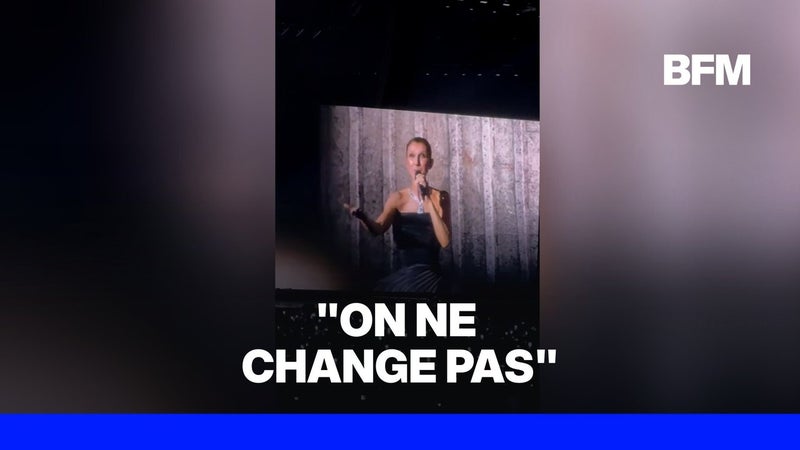 Céline Dion démarre son concert à Paris avec "On ne change pas"
