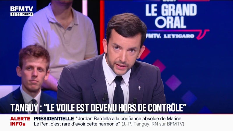 "Le voile est devenu hors de contrôle", selon Jean-Philippe Tanguy, député Rassemblement national