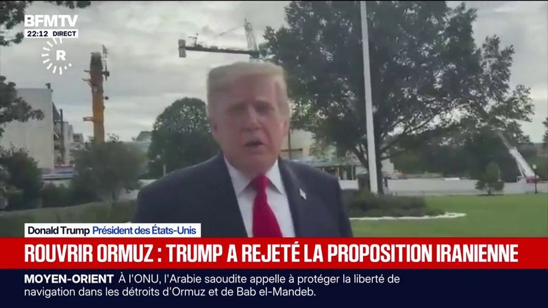 Rouvrir le détroit d'Ormuz sous sept jours: Donald Trump a rejeté la proposition iranienne