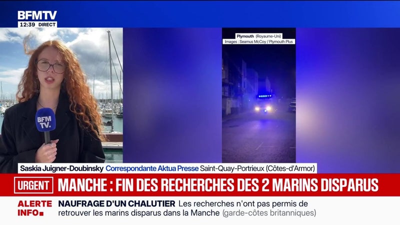 Naufrage d'un chalutier français dans la Manche: les garde-côtes anglais annoncent la fin des recherches des deux marins disparus