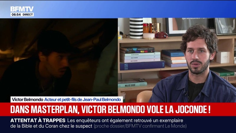 Victor Belmondo, à l'affiche de Masterplan, une nouvelle comédie policière qui se déroule au Louvre