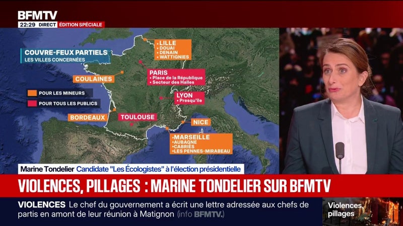 17 octobre: "Il était plus difficile de manifester que de piller des magasins", juge Marine Tondelier, candidate Les Écologistes à l'élection présidentielle