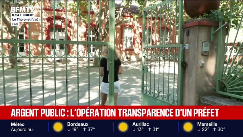 Argent public: le préfet du Var joue la transparence