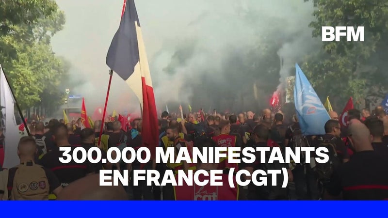 Grève de la fonction publique: la CGT revendique plus de 300.000 manifestants en France