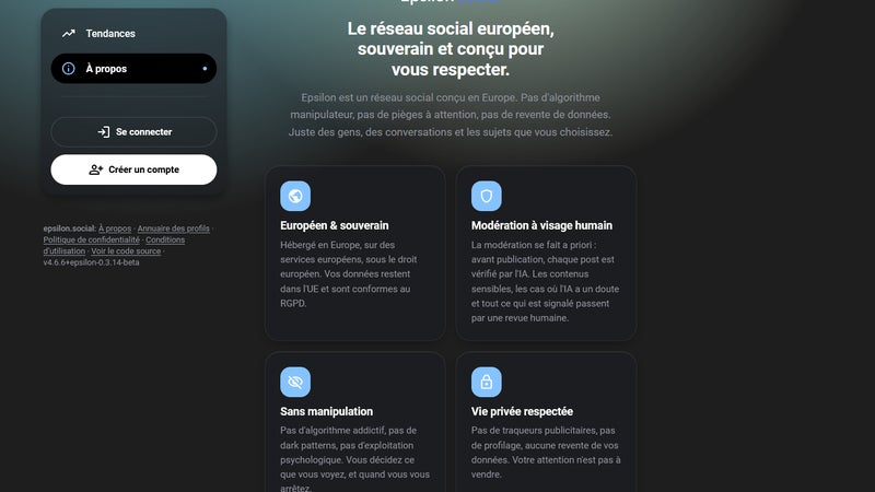"Les réseaux sociaux devraient servir les gens, pas les exploiter": Epsilon promet un réseau social européen souverain et sans algorithme "manipulateur", il sera lancé le 28 septembre