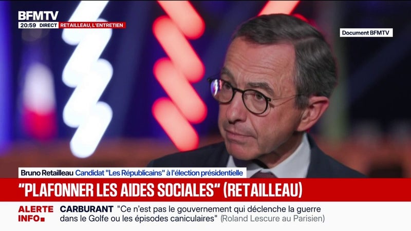 Pouvoir d'achat: Bruno Retailleau, candidat LR à la présidentielle, propose de faire "travailler 30 minutes de plus par jour" les Français pour gagner "deux mois de salaire de plus"