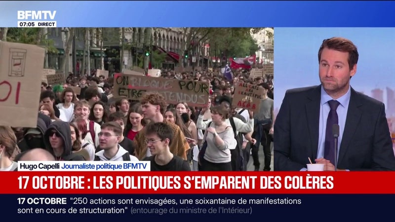 Marine Tondelier, François Ruffin, Jean-Luc Mélenchon... Pourquoi les personnalités politiques s'emparent-elles de la mobilisation du 17 octobre?