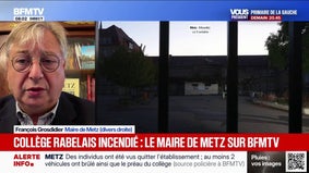 Collège incendié à Metz: le maire espère "une réaction très ferme de la justice et des pouvoirs publics"